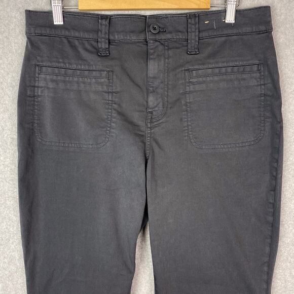 Madewell Womens 31 Kick Out Crop Pants in Dark Pavement - Picture 2 of 10